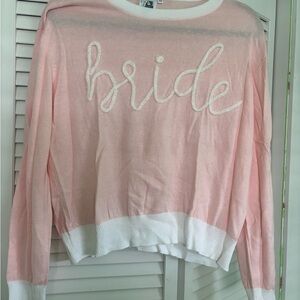 QUEEN OF SPARKLES Pink and White  Sweatshirt